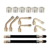 Magideal - Kit De Extensión De Vástago De Válvula, Extensiones De Vástago De Válvula, Fácil Instalación, Fácil De Usar, Herramienta De Reparación De Neumáticos P