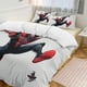 thumbnail image 3 of Spider-Man Miles Morales 3 Piece Sets Full/Queen Size - Reversible Microfiber Quilts with 2 Shams Soft Lightweight Bedspread Coverlet Comforter for All Season Bed Sheets, 3 of 5