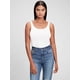 thumbnail image 4 of Camiseta sin mangas GAP Favorite para mujer, color blanco, talla L, 4 of 4