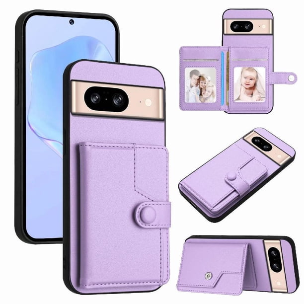 FOXDOCK Funda para Google PIXEL 8 con Bloqueo RFID - Diseño Elegante con Cierre de Botón