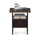 thumbnail image 4 of Mesa auxiliar Furinno ANDREY con estantes abiertos y cesto de almacenamiento, 4 of 6