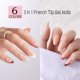 thumbnail image 3 of Uñas postizas Jsiallye 180 piezas forma almendra mate - 6 tonos, 3 of 7