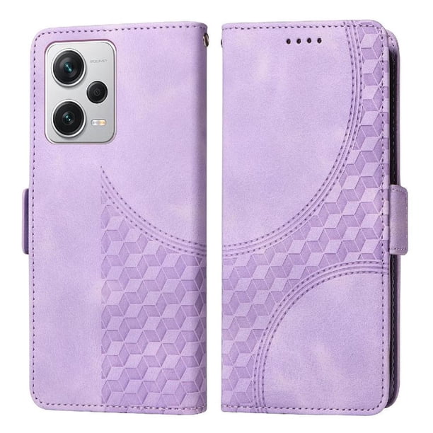 Carcasa FOXDOCK Xiaomi Redmi Note 12 Pro 5G de cuero PU, diseño acolchado clásico, protección contra caídas y rayones