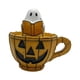 thumbnail image 4 of Lámpara De Noche Con Forma De Taza De Calabaza De Halloween Con Fantasma De Lectura Para Repisa De Chimenea, Estante Interior, 12 Cm, Sin Boca, 4 of 5