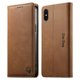 thumbnail image 1 of Funda Billetera de Cuero para [iPhone X/XS], Bloqueo RFID, Tarjetas y Soporte Marrón, 1 of 5