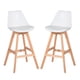 thumbnail image 1 of Pack 2 Piso Bar Con Patas De Madera Ii Blanco, 1 of 6