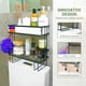 thumbnail image 4 of Estante organizador de baño DINEST de 2 niveles, negro, 4 of 6