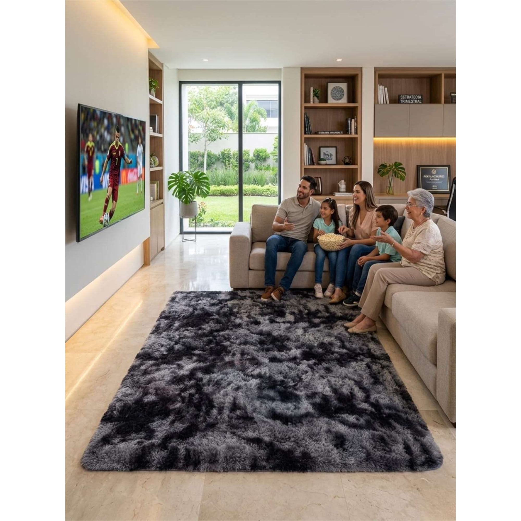 Todo Para El Hogar - Alfombras Pelo Largo Tamaño 150x200 Cm Super Suave