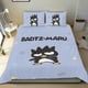thumbnail image 1 of Badtz Maru Conjunto de sábanas temático, trío de piezas, cómodo y amigable con la piel, diseño único, regalo de decoración para el hogar para familiares, amigos y fans, 90 cm * 190 cm, 1 of 6