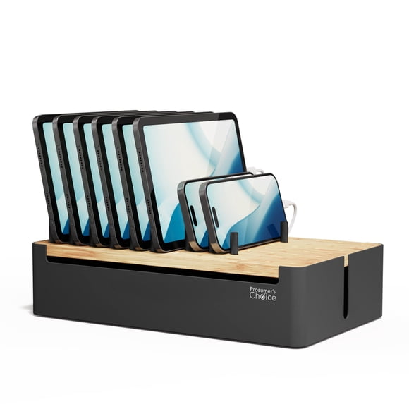 Organizador de estaciones de carga Prosumer's Choice Black Wood
