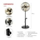 thumbnail image 2 of Ventilador de Pedestal TH-16BNP Bronce, 2 of 7