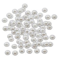Bothyi - Botones De Perlas Rhinestone Flatback Cabochon Diy Craft Para Vestido De Boda 12 Mm