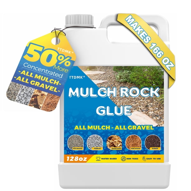 Mulch Rock Glue TTDMK Strong, aglutinante de arveja y gravilla, 4,9 L, para paisajismo