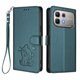 thumbnail image 1 of Infinix Note 60 5G Funda Billetera de Gato, Verde Oscuro, 1 of 6