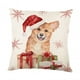 thumbnail image 1 of Funda De Almohada Navideña, Funda De Cojín Para Decoración De Cama Navideña, Perro, 1 of 3