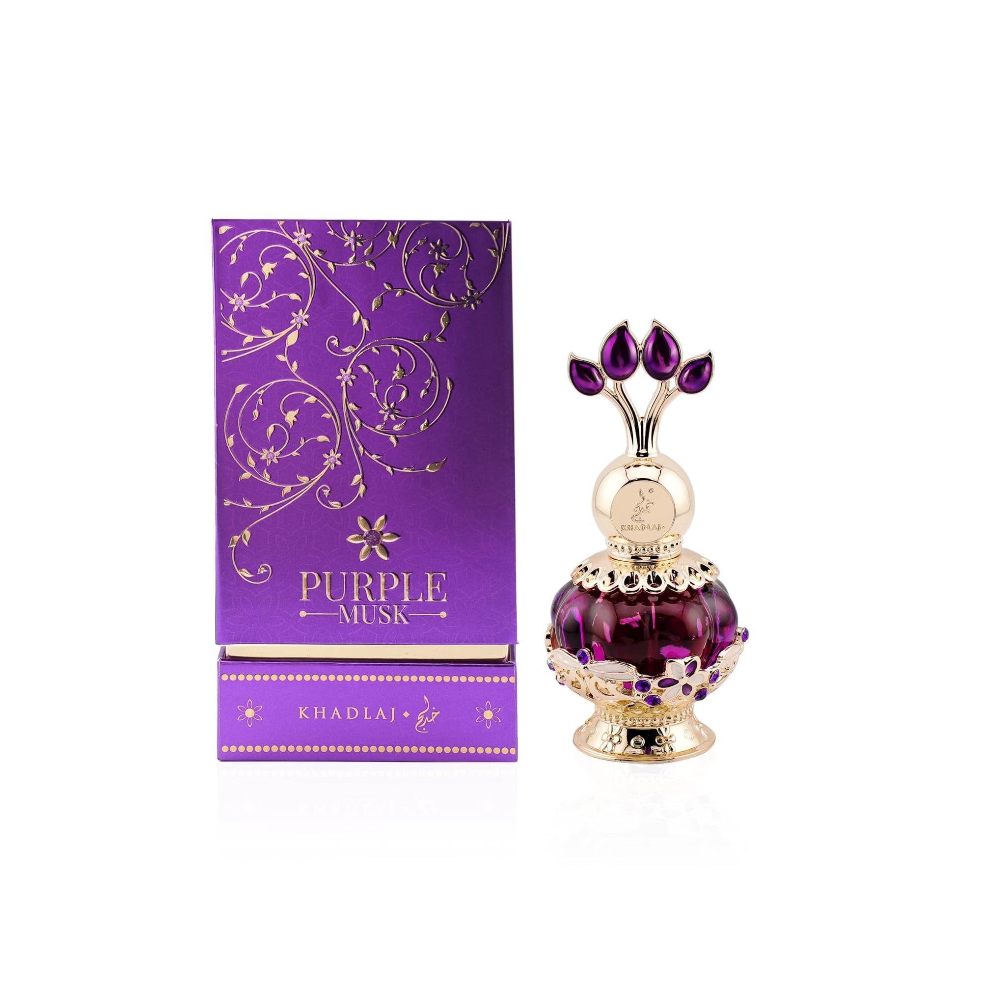 Khadlaj Perfumes - Aceite Concentrado De Almizcle Morado De Perfume Khadlaj, 20 Ml, Para Mujer