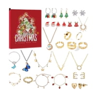 Magideal - Calendario De Adviento De Joyería Calendario Navideño De 24 Días Kits De Manualidades De Bricolaje Belleza Estilo A