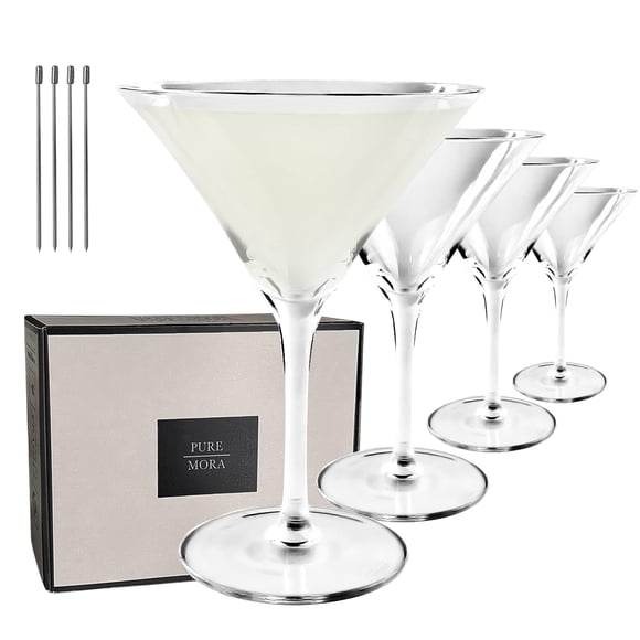 Vasos de Martini MORA PURE Juego de 4 - 200 ml Cristal Premium