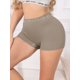 thumbnail image 4 of INSPIRE CHIC Bragas de Mujer de Cintura Alta Sin Costuras con Banda de Letras en la Cintura Control de Abdomen Panties Elásticos S Marrón, 4 of 5