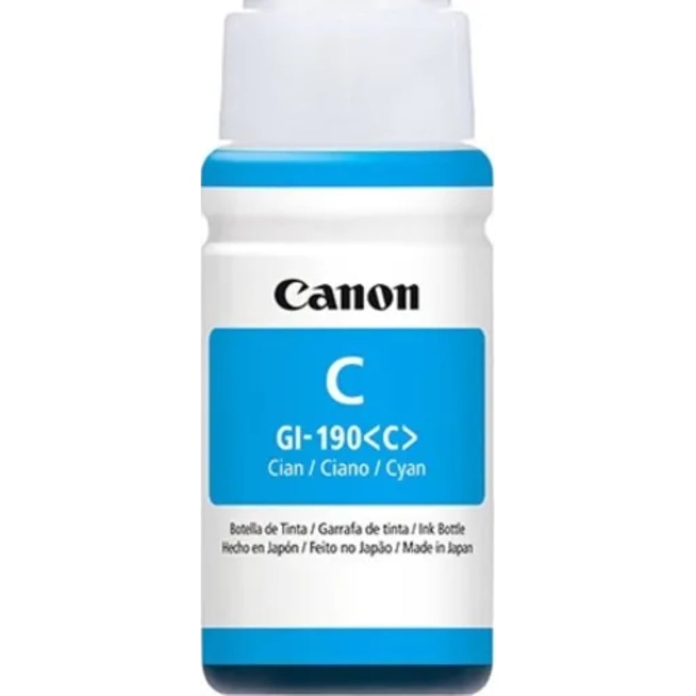 Botella De Tinta Canon Gi-190 70 Ml Cyan