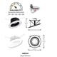 thumbnail image 2 of Reflector LED Nora NLRS-611L1TWB de 6 inclinaciones CCT, 2 of 2