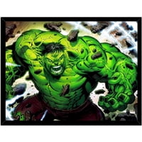 Genérico - Cuadro Decorativo Hulk Comic Medidas 30X40 Cm