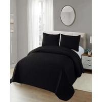 Genérico - Cubrecama Colchas Quilt De Verano King Negro
