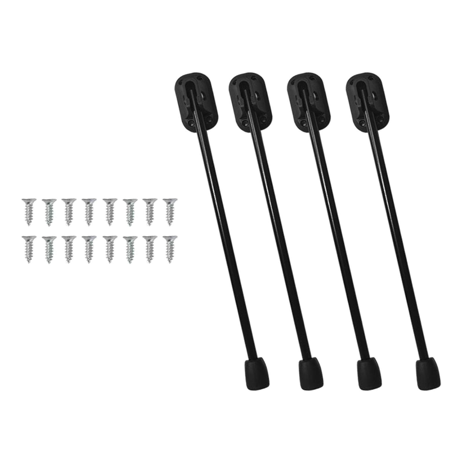 Magideal - 4 Uds. Patas De Mesa Plegables Portátiles Multifunción Estables Con Tornillos Estables Para Escritorio De Ordenador Mesas De Café Accesorios De Bancos 26cm Negro