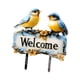 thumbnail image 4 of Letrero de bienvenida para pájaros, estaca de jardín, escultura de pájaro de PVC, decoración de césped, placa 2D, letrero de césped para decoración de, 4 of 5