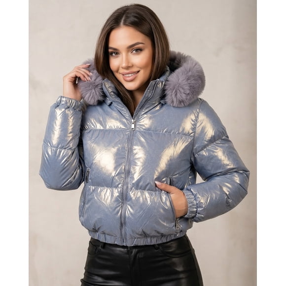 Chaqueta Modeladora Invierno Puffer Reversible Sport - EBS5119