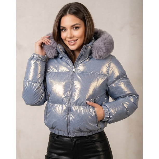 Chaqueta Modeladora Invierno Puffer Reversible Sport - EBS5119