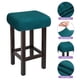 thumbnail image 3 of 2 piezas de fundas para taburetes rectangulares, fundas para taburetes de bar, funda para asiento de silla de banco de madera, cian oscuro, 3 of 6