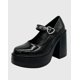 thumbnail image 1 of Zapato charol para mujer con taco alto Negro Danicolle, 1 of 5