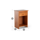 thumbnail image 2 of Velador Tabor Madera Café Claro, 2 of 8