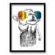 thumbnail image 1 of Cuadro Llama Fluor 70x50cms, 1 of 1