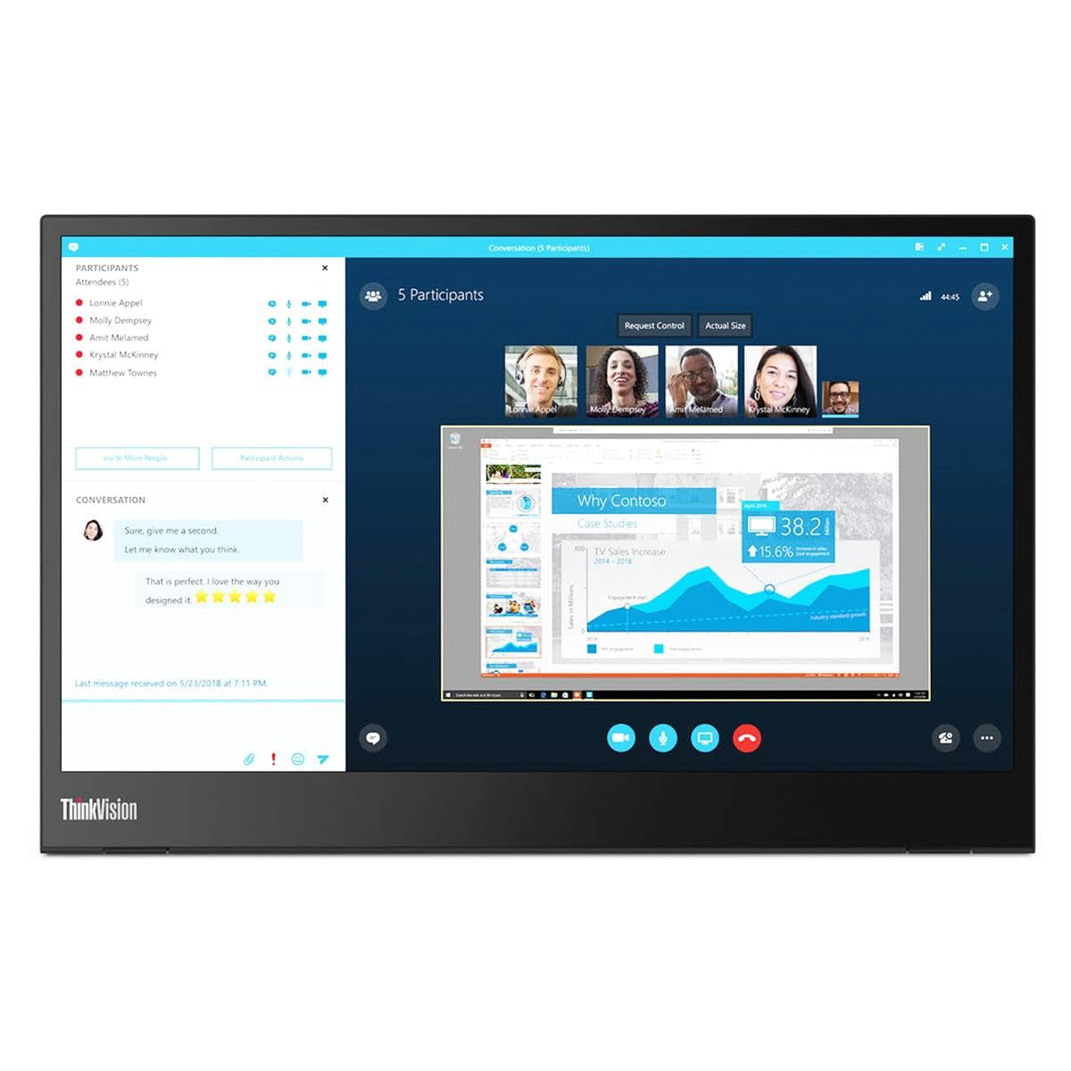 Monitor Lenovo Thinkvision M14 14" Fhd Ips 300 Nits Usb-c