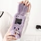 thumbnail image 1 of Cute Rabbit Purple White Plush Mobile Phone Case, Suitable For Samsung Galaxy Z Flip4, Flip3 5G And Flip 5 Case Autumn And Winter, 1 of 3