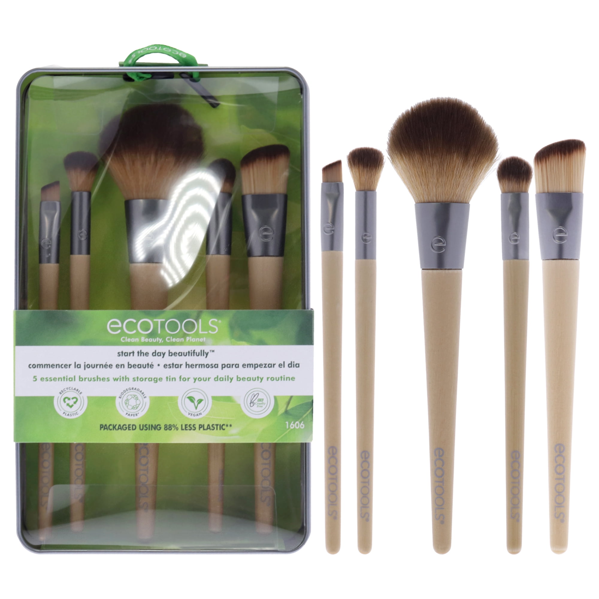 Ecotools - Kit De Pinceles Para Empezar El Día Maravillosamente