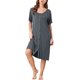 thumbnail image 1 of INSPIRE CHIC Camisón de Mujer de Modal Suave con Botones, Manga Corta, Cuello Redondo y Largo Midi, Ropa de Dormir M Gris Oscuro, 1 of 6