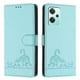 thumbnail image 5 of Funda tipo cartera FOXDOCK para REALME 9 5G/9 Pro 5G con soporte, ranuras, RFID, diseño de gato, 5 of 5