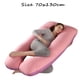 thumbnail image 5 of Almohada para embarazadas, almohada en forma de U desmontable y lavable, cojín grande, almohada de cintura, 5 of 5