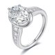thumbnail image 1 of Anillo de Moissanita de 7x10 Mm Anillos de Compromiso Ovalados para Mujer Color D Claridad VVS1 Anillos de Promesa de Diamante de Plata Esterlina 925 para Ella Talla 5-9, 1 of 7