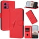 thumbnail image 1 of Funda Cartera Fibra de Carbono para Motorola MOTO G84 5G con Soporte y Cierre Magnético Rojo, 1 of 6