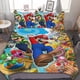 thumbnail image 1 of Mario Duvet Cover Set 3-Piece Bedding Set Soft Warm And Comfortable Soft Bed Set for Bedroom All Season Bed Sheets, 1 of 5
