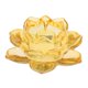 thumbnail image 1 of Budismo Adoración Flor de loto Candelabros de cristal Decoración del hogar ámbar, 1 of 5