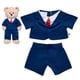thumbnail image 1 of Traje de negocios Build a Bear azul marino con corbata roja, 1 of 2