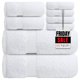thumbnail image 1 of Juego de toallas de baño Infinitee Xclusives de algodón blanco de primera calidad, 1 of 6