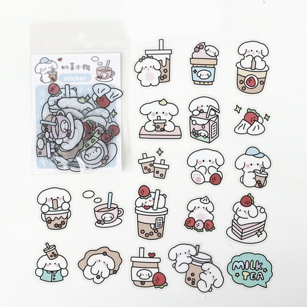 40pcs Cute Cartoon Waterproof PET Stickers - Perfect for Student Handbook Decorations & DIY Projects!