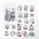 thumbnail image 1 of 40pcs Cute Cartoon Waterproof PET Stickers - Perfect for Student Handbook Decorations & DIY Projects!, 1 of 5