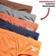 thumbnail image 5 of Calzoncillos Reebok de talle bajo para hombre, paquete de 5, talla M, azul/naranja, 5 of 7